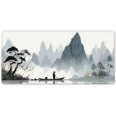INF Tapis de souris extra-large style chinois 80x30x0.3cm - Surface tissu, base caoutchouc antidérapante, bord cousu, lavable - Publicité INF Tapis de souris extra-large style chinois 80x30x0.3cm - Surface tissu, base caoutchouc antidérapante, bord cousu, lavable - Publicité
