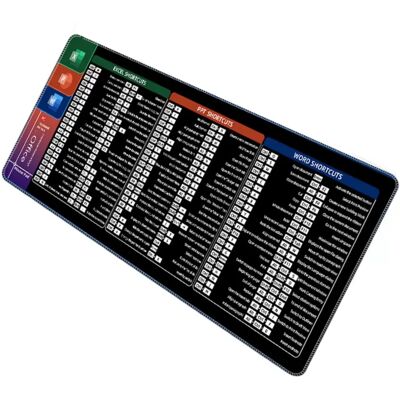 INF Tapis de souris raccourcis grand format – base caoutchouc+tissu, antidérapant, lavable, haute reprise pour bureau et gaming Grand - Publicité INF Tapis de souris raccourcis grand format – base caoutchouc+tissu, antidérapant, lavable, haute reprise pour bureau et gaming Grand - Publicité