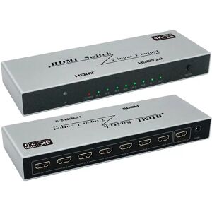 INF Commutateur HDMI 4K YZ-A072-V0 7 entrées 1 sortie avec télécommande IR - Publicité INF Commutateur HDMI 4K YZ-A072-V0 7 entrées 1 sortie avec télécommande IR - Publicité