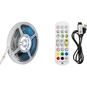 INF Kit de bandes lumineuses LED RVB 3M avec télécommande IR et Bluetooth - Publicité INF Kit de bandes lumineuses LED RVB 3M avec télécommande IR et Bluetooth - Publicité