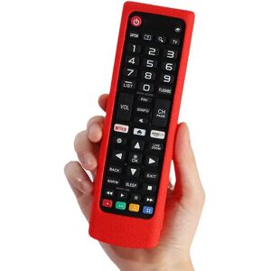 INF Housse de protection en silicone compatible avec la télécommande universelle LG Rouge - Publicité INF Housse de protection en silicone compatible avec la télécommande universelle LG Rouge - Publicité