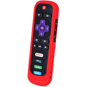 INF Étui de protection en silicone compatible avec la télécommande TCL Roku 280 - Antichoc et antidérapant Rouge - Publicité INF Étui de protection en silicone compatible avec la télécommande TCL Roku 280 - Antichoc et antidérapant Rouge - Publicité