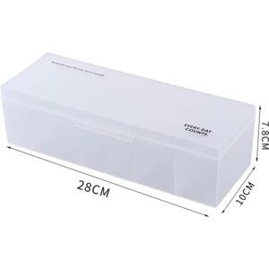 INF Boîte de rangement pour câbles de données en PP blanc transparent - Organisateur de câbles de charge anti-poussière avec - Publicité INF Boîte de rangement pour câbles de données en PP blanc transparent - Organisateur de câbles de charge anti-poussière avec - Publicité