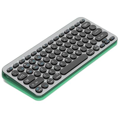 INF Clavier sans fil double mode - 78 touches à ciseaux, rechargeable, Bluetooth basse consommation, appairage multi-appareils Pistolet noir - Publicité INF Clavier sans fil double mode - 78 touches à ciseaux, rechargeable, Bluetooth basse consommation, appairage multi-appareils Pistolet noir - Publicité