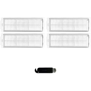 INF Filtre d'aspirateur, paquet de 4, pour aspirateur Robot Xiaomi Mop 2S/Mop P/Mop Pro/XMSTJQR2S/STYTJ02YM