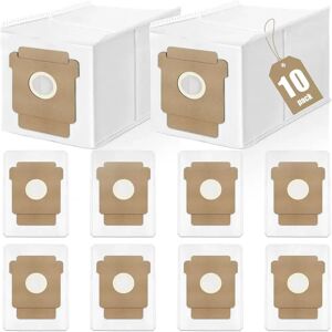 INF Lot de 10 sacs de rechange compatibles avec iRobot Roomba séries Essential, Plus et Max