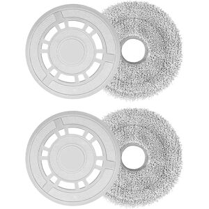 INF Ensemble de remplacement de lingettes et supports de vadrouille pour aspirateur robot compatible avec Xiaomi et Dreame