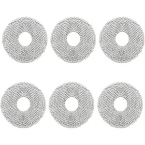 INF Chiffons microfibre 6 pièces pour serpillière robot, compatible avec Xiaomi Mijia 2/1S/2S/M30S/M40/M40S/H40/No-wash 2 -