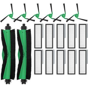 INF Kit de remplacement compatible avec iRobot Roomba Mini - 2 brosses principales, 10 filtres, 6 brosses latérales