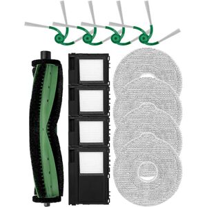 INF Kit de pièces de rechange compatible avec iRobot Roomba Plus 415 Combo - brosse principale, brosses latérales, filtres et