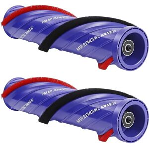 INF Brosse de remplacement anti-enchevêtrement compatible avec Dyson V10 SV12 SV27, ABS bleu, lot de 2
