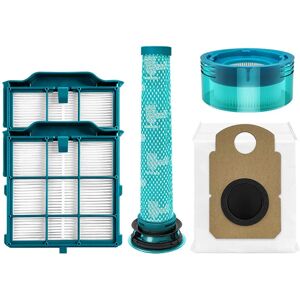 INF Kit d'accessoires compatible avec Dyson V10 Optic, station de base, sac à poussière vert et filtres