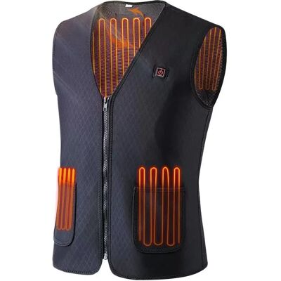 INF Gilet Chauffant Homme Femme, Gilet Chauffant Electrique USB Chaud Noir/Gris M - Publicité INF Gilet Chauffant Homme Femme, Gilet Chauffant Electrique USB Chaud Noir/Gris M - Publicité