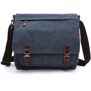 INF Sac à bandoulière moyen en toile et cuir vintage - Publicité INF Sac à bandoulière moyen en toile et cuir vintage - Publicité