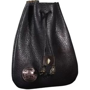 INF Pochette à cordon en cuir véritable – Rangement polyvalent pour vos essentiels - Publicité INF Pochette à cordon en cuir véritable – Rangement polyvalent pour vos essentiels - Publicité