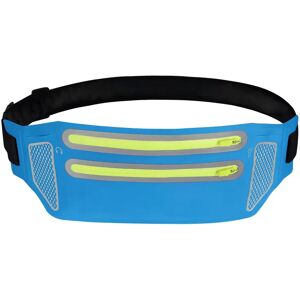 INF Ceinture de course ultra-mince avec pochette pour téléphone Bleu - Publicité INF Ceinture de course ultra-mince avec pochette pour téléphone Bleu - Publicité