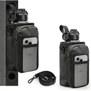INF Sac bandoulière magnétique pour téléphone et bouteille – Polyester noir, fermeture magnétique forte, 20cm x 10cm x 10cm - Publicité INF Sac bandoulière magnétique pour téléphone et bouteille – Polyester noir, fermeture magnétique forte, 20cm x 10cm x 10cm - Publicité