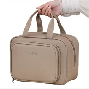 INF Trousse de toilette imperméable Taslon Old Money - Polyester multi-compartiments, pochette de voyage compacte et luxe Kaki - Publicité INF Trousse de toilette imperméable Taslon Old Money - Polyester multi-compartiments, pochette de voyage compacte et luxe Kaki - Publicité