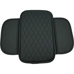 INF Coussin d'accoudoir de voiture fin avec poche latérale - Cuir synthétique microfibre noir, rehausseur 3cm - Publicité INF Coussin d'accoudoir de voiture fin avec poche latérale - Cuir synthétique microfibre noir, rehausseur 3cm - Publicité