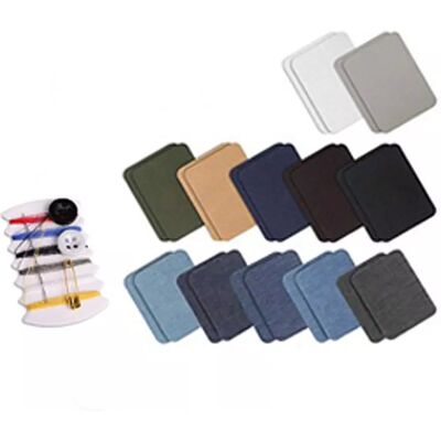 INF Patches thermocollants - 24 pcs, 12 couleurs - Patches de réparation - Publicité INF Patches thermocollants - 24 pcs, 12 couleurs - Patches de réparation - Publicité