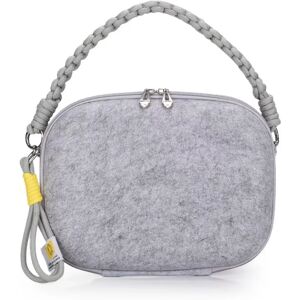 INF Sac Fourre-Tout en Feutre Style Noix de Coco Créatif, Grande Capacité, Trousse à Cosmétiques Polyvalente Gris - Publicité INF Sac Fourre-Tout en Feutre Style Noix de Coco Créatif, Grande Capacité, Trousse à Cosmétiques Polyvalente Gris - Publicité