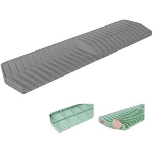 INF Tapis égouttoir incliné en silicone 35 cm pour évier de cuisine - Coussin de drainage automatique Gris - Publicité INF Tapis égouttoir incliné en silicone 35 cm pour évier de cuisine - Coussin de drainage automatique Gris - Publicité