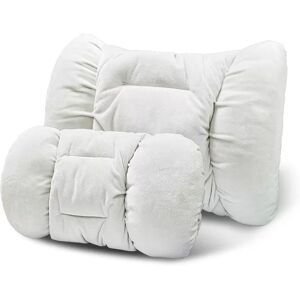 INF Ensemble Coussin et Oreiller de Soutien Lombaire pour Voiture Blanc - Publicité INF Ensemble Coussin et Oreiller de Soutien Lombaire pour Voiture Blanc - Publicité