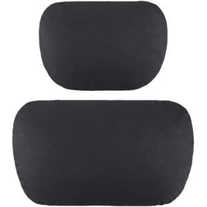 INF Ensemble haut de gamme d'appui-tête et de coussin de soutien lombaire en suède pour un confort ultime Le noir - Publicité INF Ensemble haut de gamme d'appui-tête et de coussin de soutien lombaire en suède pour un confort ultime Le noir - Publicité