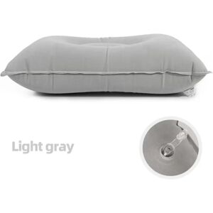INF Oreiller carré gonflable floqué 2 pièces - Épais et pliable, coussin de voyage et camping Gris - Publicité INF Oreiller carré gonflable floqué 2 pièces - Épais et pliable, coussin de voyage et camping Gris - Publicité
