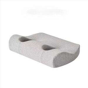 INF Coussin cervical en mousse à mémoire Gris - double ouverture auriculaire, soutien ergonomique, compatible avec 3M - Publicité INF Coussin cervical en mousse à mémoire Gris - double ouverture auriculaire, soutien ergonomique, compatible avec 3M - Publicité