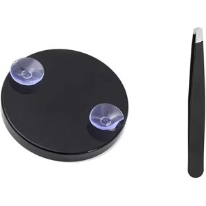 INF Miroir de Maquillage Grossissant 30X avec Pince à Épiler - Noir, Portable, Ventouse - Publicité INF Miroir de Maquillage Grossissant 30X avec Pince à Épiler - Noir, Portable, Ventouse - Publicité