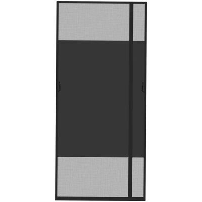 INF Rideau de porte moustiquaire magnétique noir ouverture droite - écran d'intimité polyester, velcro complet, sans perçage - Publicité INF Rideau de porte moustiquaire magnétique noir ouverture droite - écran d'intimité polyester, velcro complet, sans perçage - Publicité
