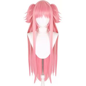 INF Perruque Cosplay Rose - 80cm de Long, Fibre Haute Température, Idéale pour Anime & Fêtes - Publicité INF Perruque Cosplay Rose - 80cm de Long, Fibre Haute Température, Idéale pour Anime & Fêtes - Publicité