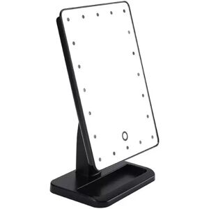 INF Miroir de Maquillage de Table LED avec Capteur Tactile et Rotation à 360° - 20 LED Le noir - Publicité INF Miroir de Maquillage de Table LED avec Capteur Tactile et Rotation à 360° - 20 LED Le noir - Publicité