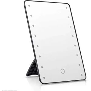 INF Miroir de maquillage LED avec support - Tactile, à intensité variable, 3 modes d'éclairage, 255x185mm Le noir - Publicité INF Miroir de maquillage LED avec support - Tactile, à intensité variable, 3 modes d'éclairage, 255x185mm Le noir - Publicité