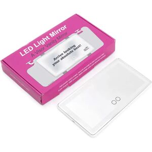 INF Miroir de courtoisie de voiture à LED blanches - Miroir de maquillage de pare-soleil alimenté par USB Type-C - Publicité INF Miroir de courtoisie de voiture à LED blanches - Miroir de maquillage de pare-soleil alimenté par USB Type-C - Publicité