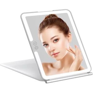 INF Miroir de Maquillage LED - Miroir de Table Lumineux, Portable et Pliable Blanc - Publicité INF Miroir de Maquillage LED - Miroir de Table Lumineux, Portable et Pliable Blanc - Publicité