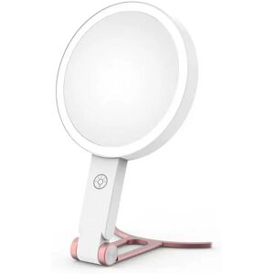 INF Miroir de Maquillage LED avec Support en Forme de C - Grossissement 10x Rose - Publicité INF Miroir de Maquillage LED avec Support en Forme de C - Grossissement 10x Rose - Publicité