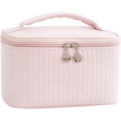 INF Sac à Cosmétiques Étanche Grande Capacité Rose - Trousse de Beauté - Publicité INF Sac à Cosmétiques Étanche Grande Capacité Rose - Trousse de Beauté - Publicité