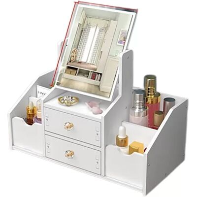 INF Miroir de maquillage Modèle 1 - Coiffeuse avec rangement - Publicité INF Miroir de maquillage Modèle 1 - Coiffeuse avec rangement - Publicité
