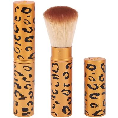 INF Pinceau Poudre Doré - Pinceau de Maquillage Portable avec Couvercle - Publicité INF Pinceau Poudre Doré - Pinceau de Maquillage Portable avec Couvercle - Publicité
