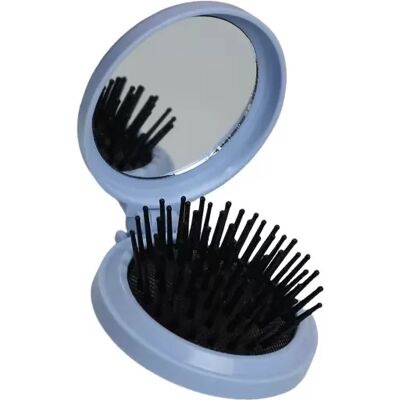 INF Peigne Pliant Compact à Coussin d'Air avec Miroir de Maquillage Bleu - Publicité INF Peigne Pliant Compact à Coussin d'Air avec Miroir de Maquillage Bleu - Publicité