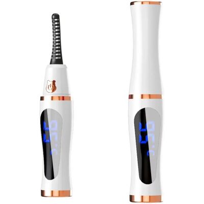 INF Recourbe-cils chauffant électrique pour une courbure longue durée, rechargeable par USB Blanc - Publicité INF Recourbe-cils chauffant électrique pour une courbure longue durée, rechargeable par USB Blanc - Publicité