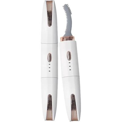 INF Recourbe-cils électrique chauffant et tondeuse à sourcils 2-en-1, rechargeable par USB, chauffage rapide Blanc - Publicité INF Recourbe-cils électrique chauffant et tondeuse à sourcils 2-en-1, rechargeable par USB, chauffage rapide Blanc - Publicité