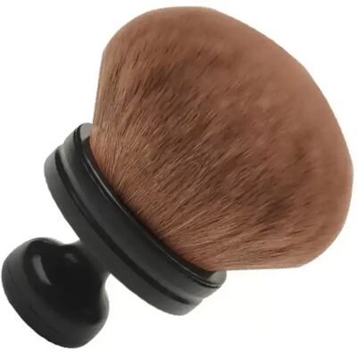 INF Pinceau à poudre large compatible avec manche noir et poils synthétiques brun - Doux, Haute couvrance, Facile à nettoyer - Publicité INF Pinceau à poudre large compatible avec manche noir et poils synthétiques brun - Doux, Haute couvrance, Facile à nettoyer - Publicité