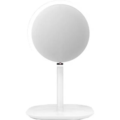 INF Miroir de maquillage LED à capteur infrarouge - Grossissement 7x, mise en marche sans contact, rotation 360°, socle de - Publicité INF Miroir de maquillage LED à capteur infrarouge - Grossissement 7x, mise en marche sans contact, rotation 360°, socle de - Publicité