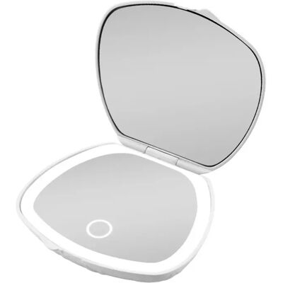 INF Miroir de maquillage LED – 3 températures, gradation continue tactile, grossissement 5x, rechargeable Type-C portable - Publicité INF Miroir de maquillage LED – 3 températures, gradation continue tactile, grossissement 5x, rechargeable Type-C portable - Publicité