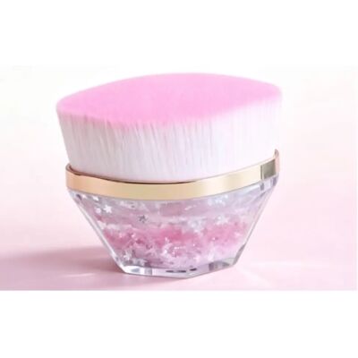 INF Pinceau fond de teint liquide effet sable mouvant, fibres bicolores douces et capuchon protecteur Rose - Publicité INF Pinceau fond de teint liquide effet sable mouvant, fibres bicolores douces et capuchon protecteur Rose - Publicité