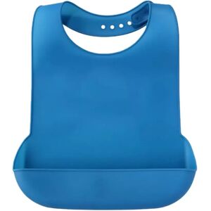 INF Bavoir Adulte Extra Large en Silicone avec Poche Réceptacle - Réutilisable et Imperméable Bleu - Publicité INF Bavoir Adulte Extra Large en Silicone avec Poche Réceptacle - Réutilisable et Imperméable Bleu - Publicité
