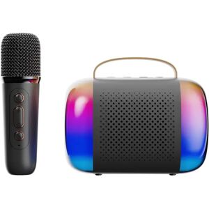 INF Y5 - Enceinte Bluetooth Karaoké Tout-en-Un avec Micro Unique - Publicité INF Y5 - Enceinte Bluetooth Karaoké Tout-en-Un avec Micro Unique - Publicité